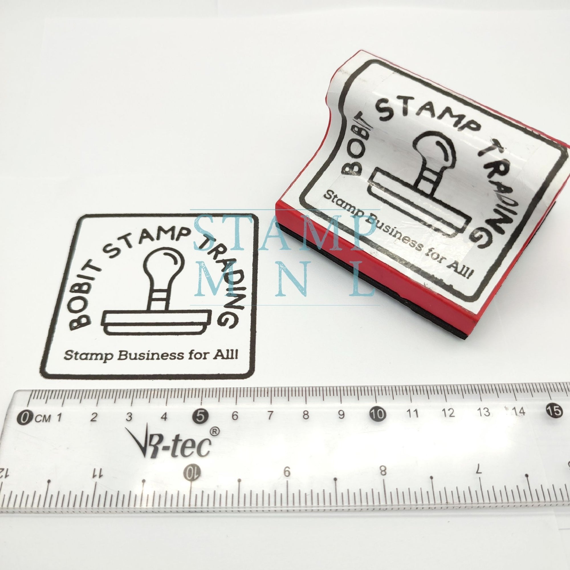 Rubber Stamp for Logo and Label