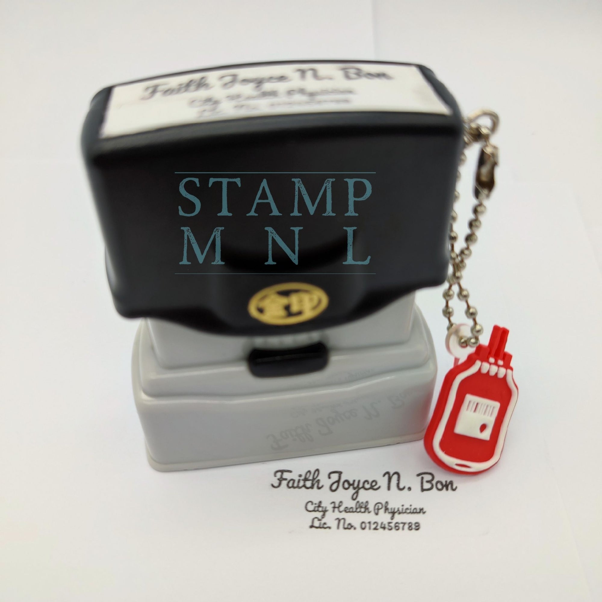 MH4313: Large  Stamp for Name Signature and Mini Logo