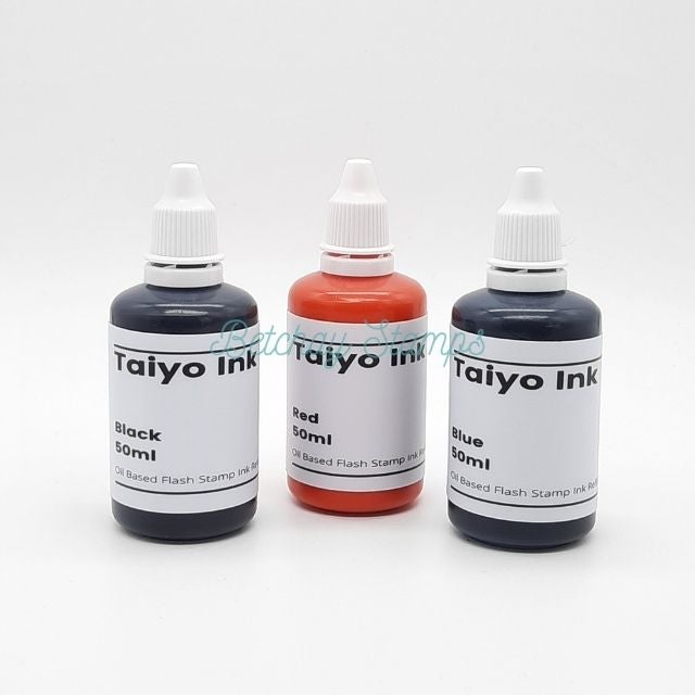 Taiyo Flash Stamp Ink 50ml and 100ml